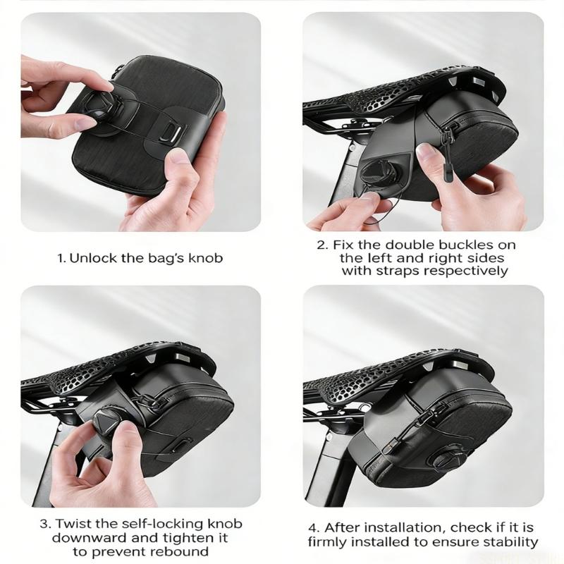 Saddle Bag Under Seat - U2JB Waterproof Bicycles Under Seats Bag