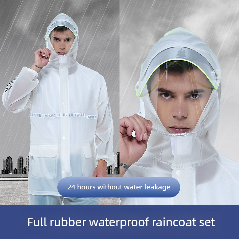 Reflective Two Piece Motorcycl - Cycling Commuter Rain Jacket 评论和价格