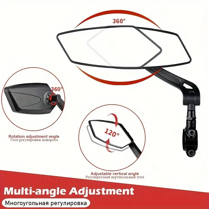 2pcs Motorcycle Handlebar Mirr - Mirror Handlebar Convex 评论和价格