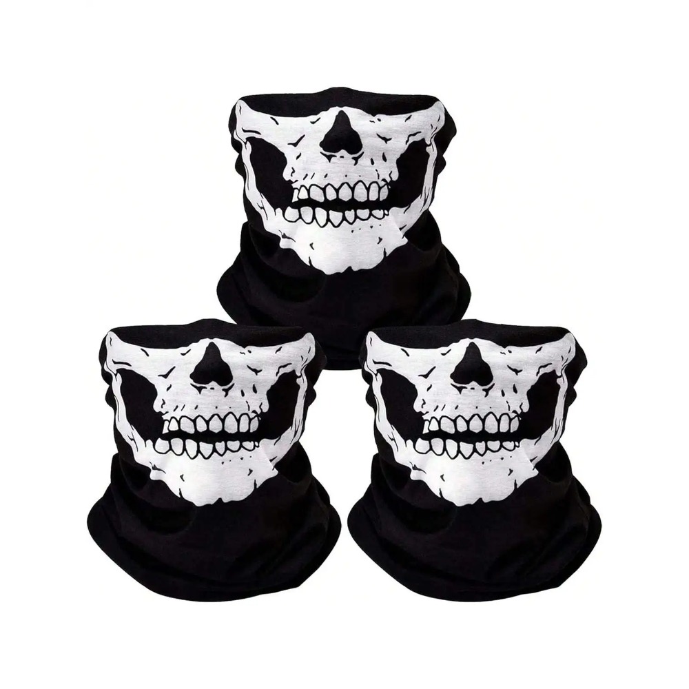 10pcs Skull Seamless Windproof - Cycling Loop 评论和价格
