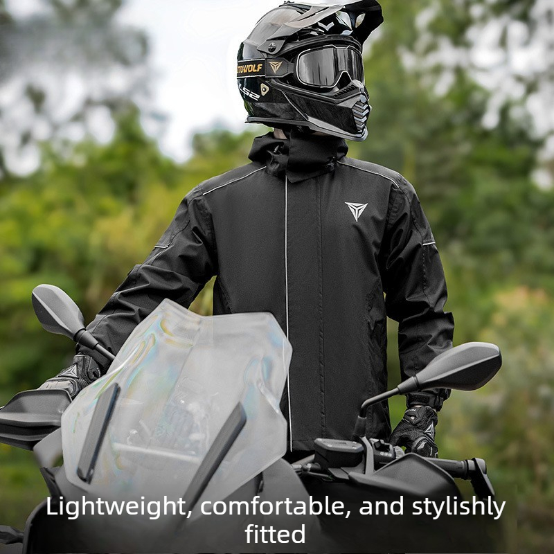 Motorcycle Rain Suit Waterproo - Cycling Commuter Rain Jacket 评论和价格