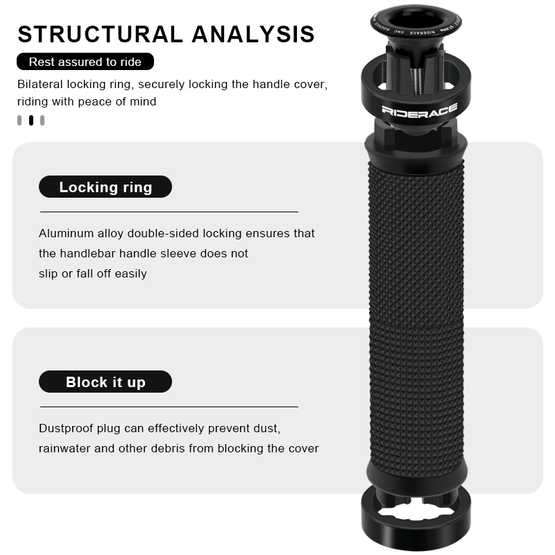 1Pair Bike Grip With End Cap F - Bell Handlebar Ring 评论和价格